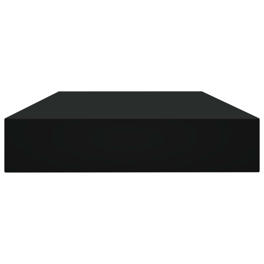 Bücherregal-Bretter 4 Stk. Schwarz 100x10x1,5 cm Holzwerkstoff