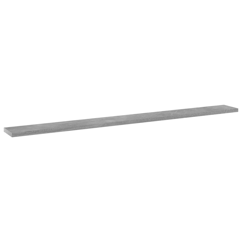 Bücherregal-Bretter 4 Stk. Betongrau 100x10x1,5cm Holzwerkstoff
