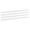 Bücherregal-Bretter 4 Stk. Hochglanz-Weiß 100x10x1,5 cm