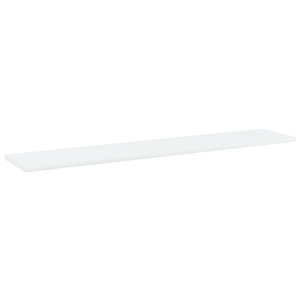 Bücherregal-Bretter 8 Stk. Weiß 100x20x1,5 cm Holzwerkstoff