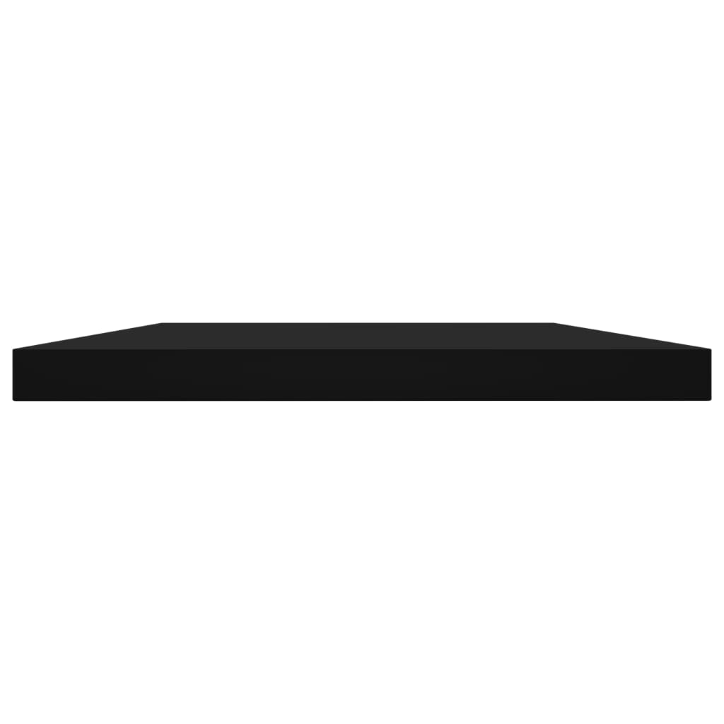 Bücherregal-Bretter 4 Stk. Schwarz 100x20x1,5 cm Holzwerkstoff