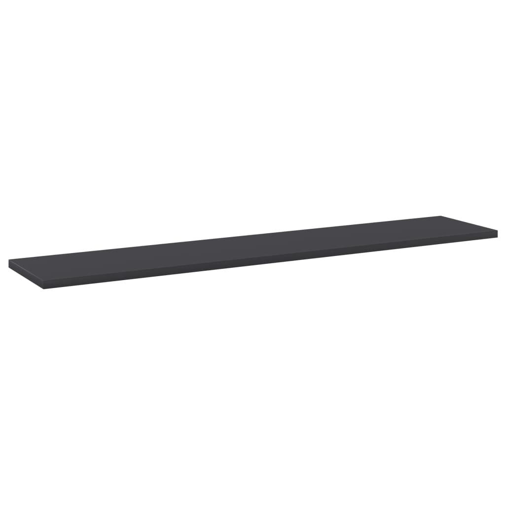 Bücherregal-Bretter 4 Stk. Grau 100x20x1,5 cm Holzwerkstoff