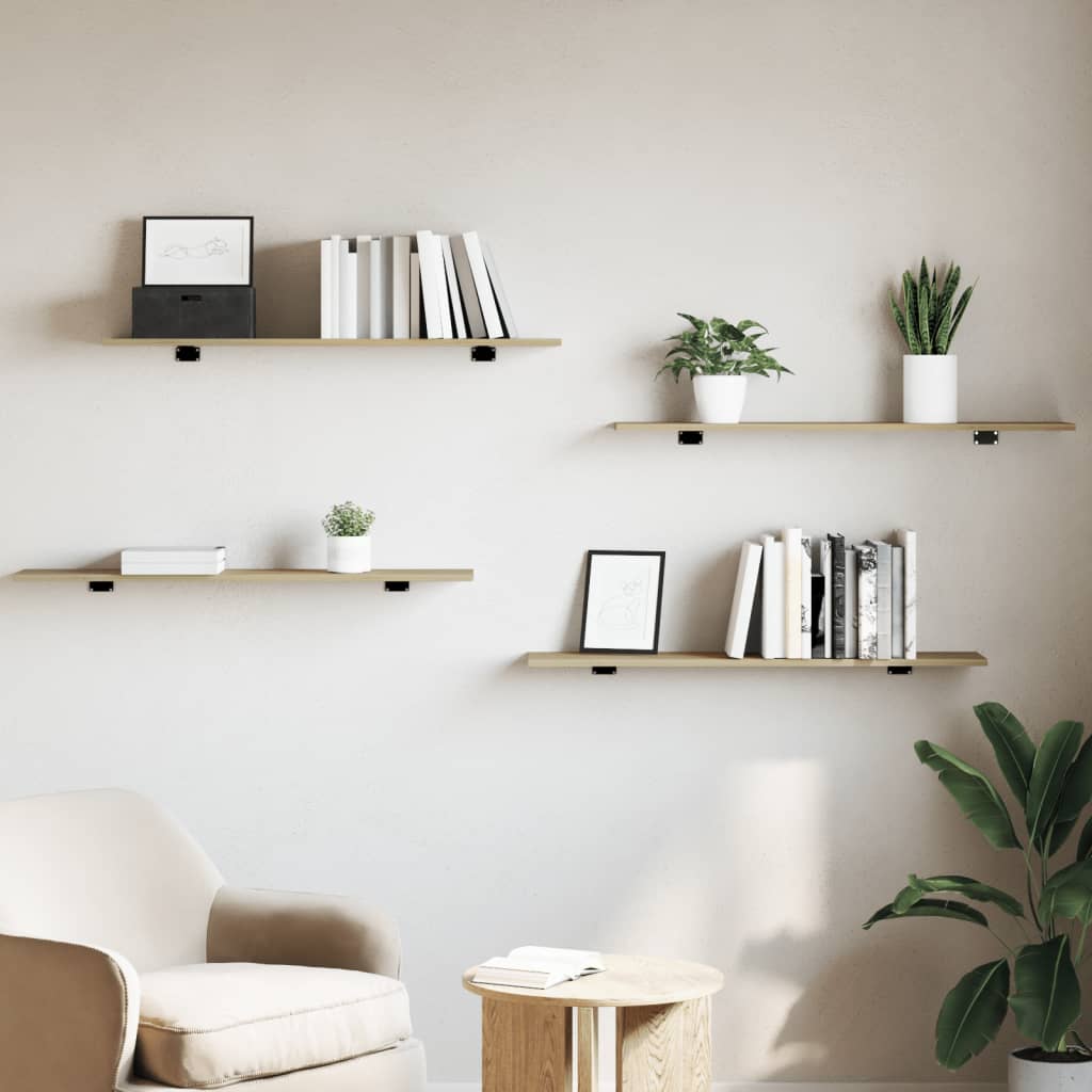 Bücherregal-Bretter 8 Stk. Sonoma-Eiche 100x20x1,5 cm