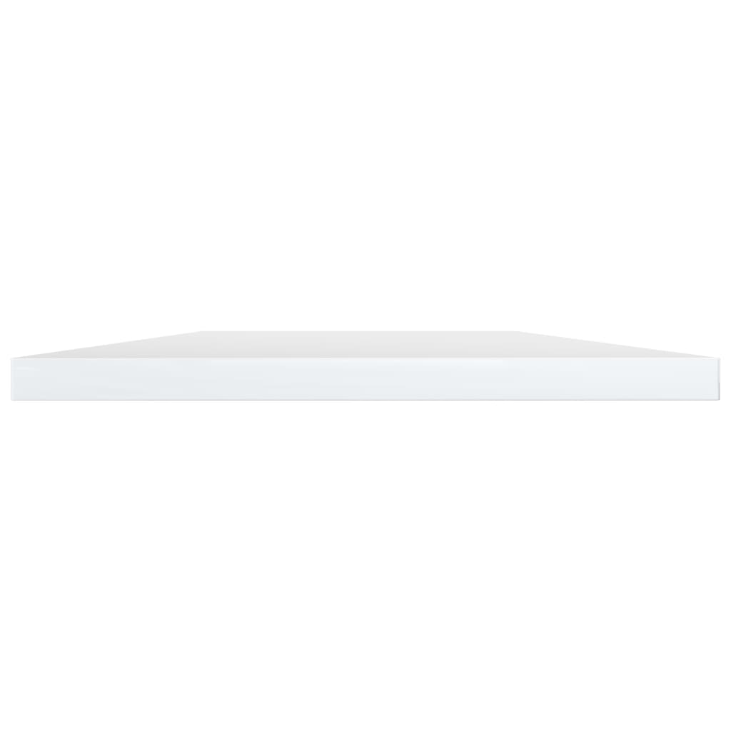 Bücherregal-Bretter 4 Stk. Hochglanz-Weiß 100x20x1,5 cm