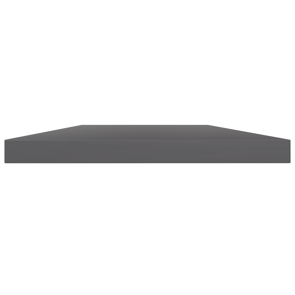 Bücherregal-Bretter 4 Stk. Hochglanz-Grau 100x20x1,5 cm