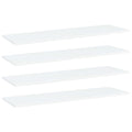 Bücherregal-Bretter 4 Stk. Weiß 100x30x1,5 cm Holzwerkstoff