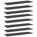 Bücherregal-Bretter 8 Stk. Grau 100x30x1,5 cm Holzwerkstoff