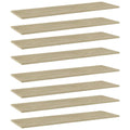 Bücherregal-Bretter 8 Stk. Sonoma-Eiche 100x30x1,5 cm