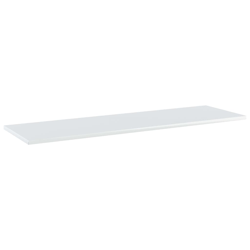 Bücherregal-Bretter 4 Stk. Hochglanz-Weiß 100x30x1,5 cm
