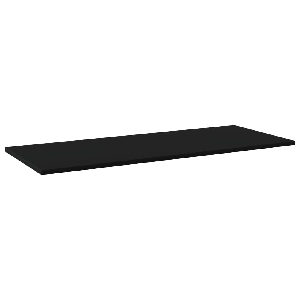 Bücherregal-Bretter 4 Stk. Schwarz 100x40x1,5 cm Holzwerkstoff