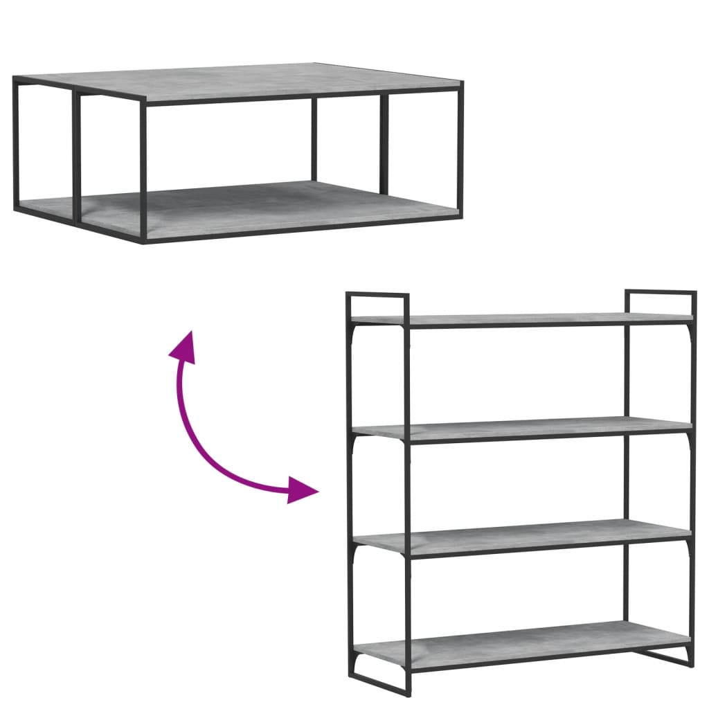 Bücherregal-Bretter 4 Stk. Betongrau 100x40x1,5cm Holzwerkstoff