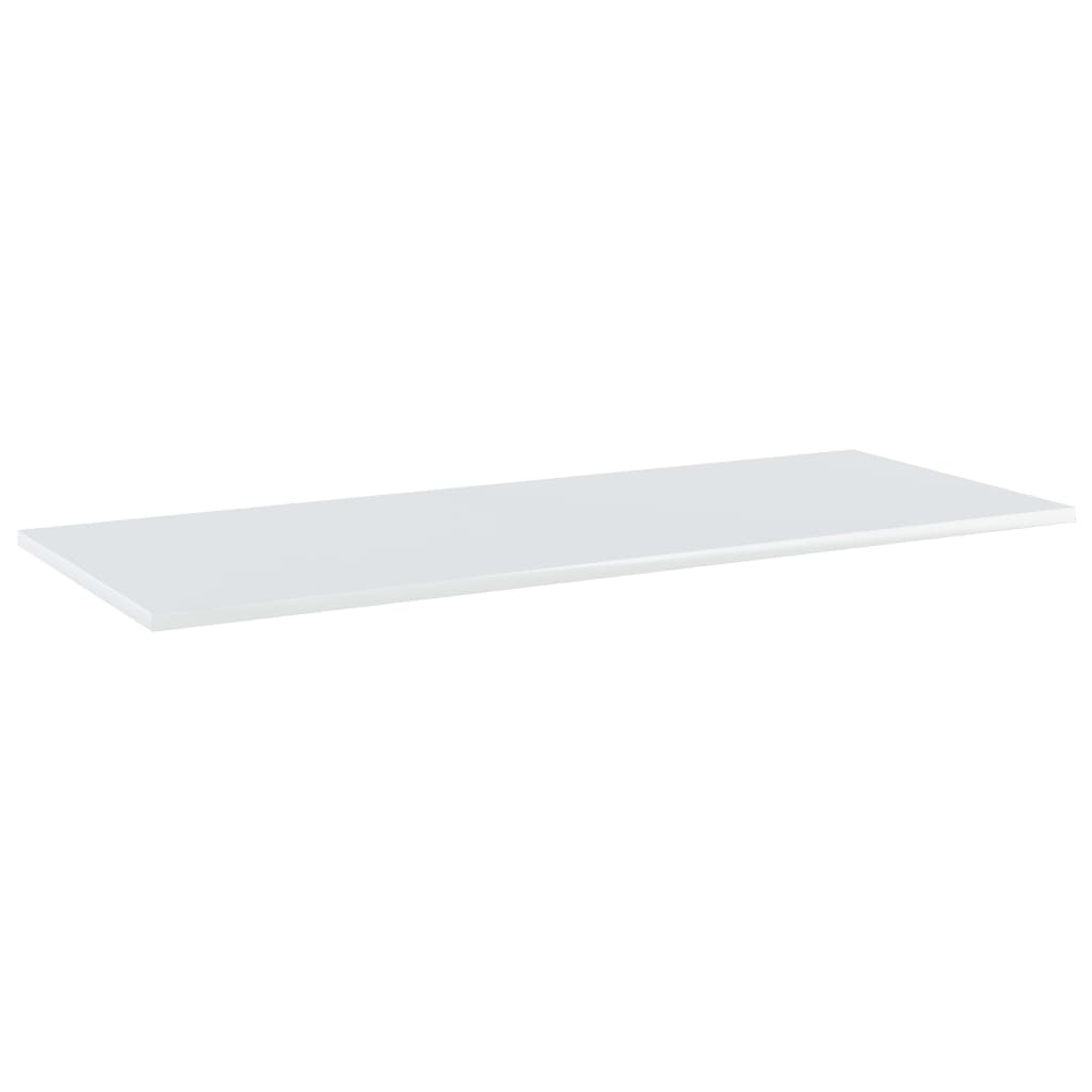 Bücherregal-Bretter 4 Stk. Hochglanz-Weiß 100x40x1,5 cm