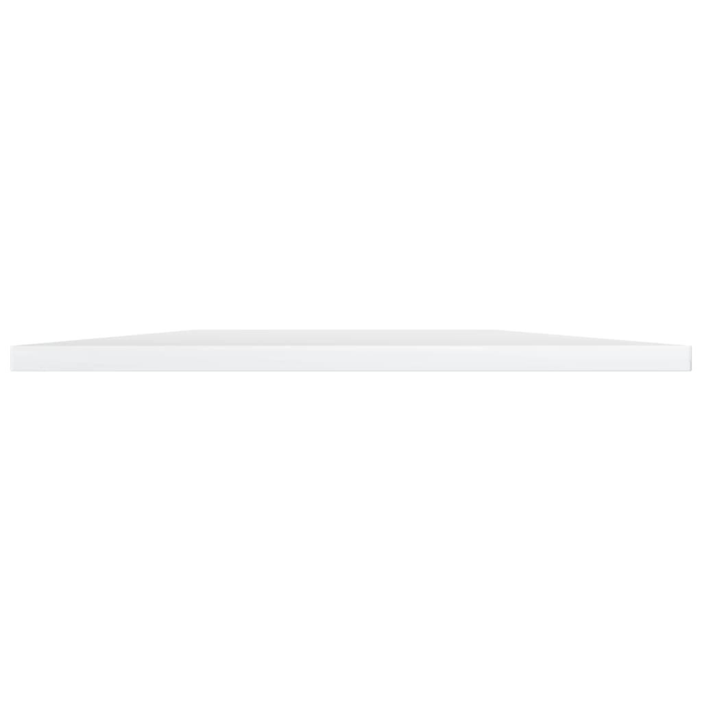 Bücherregal-Bretter 4 Stk. Hochglanz-Weiß 100x40x1,5 cm