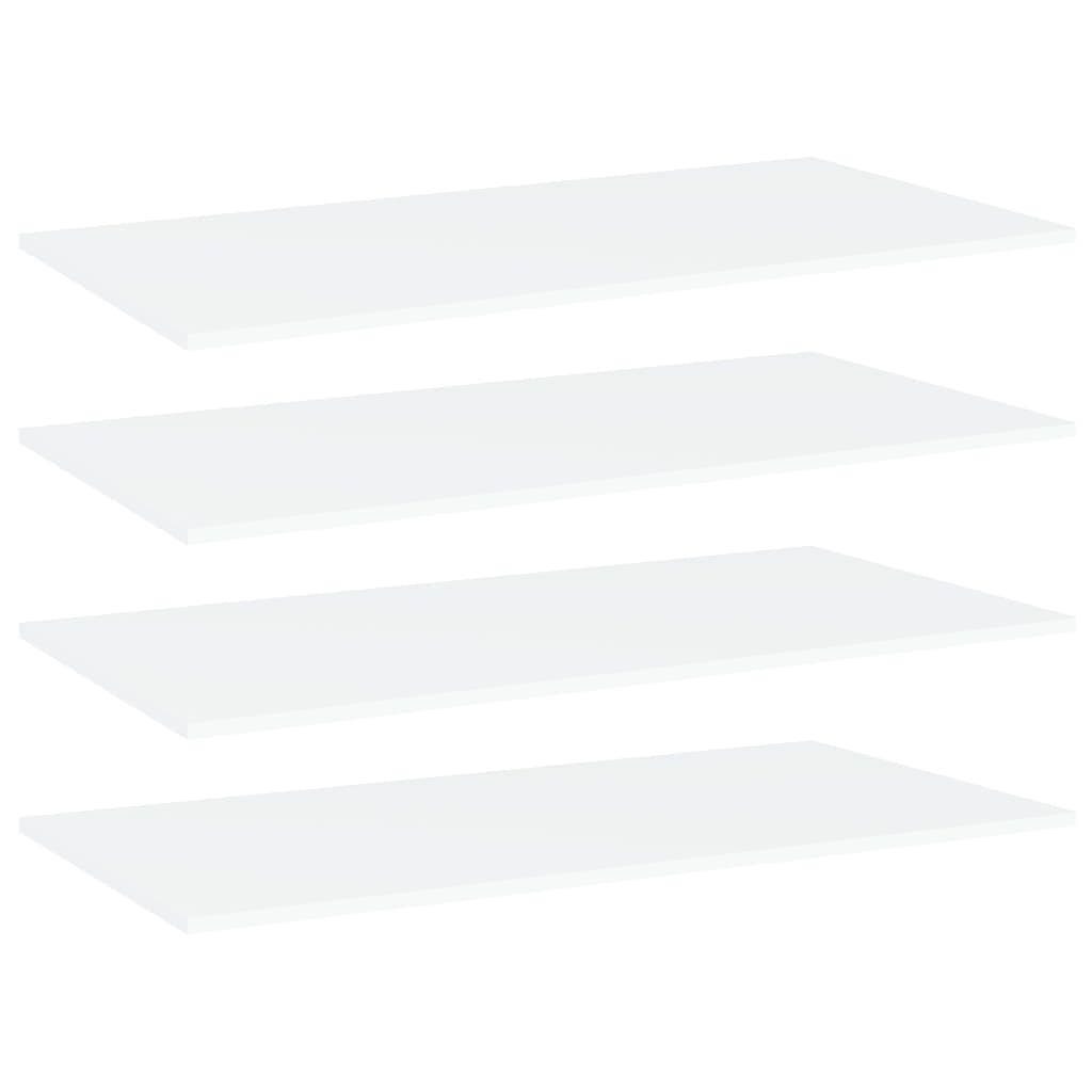 Bücherregal-Bretter 4 Stk. Weiß 100x50x1,5 cm Holzwerkstoff