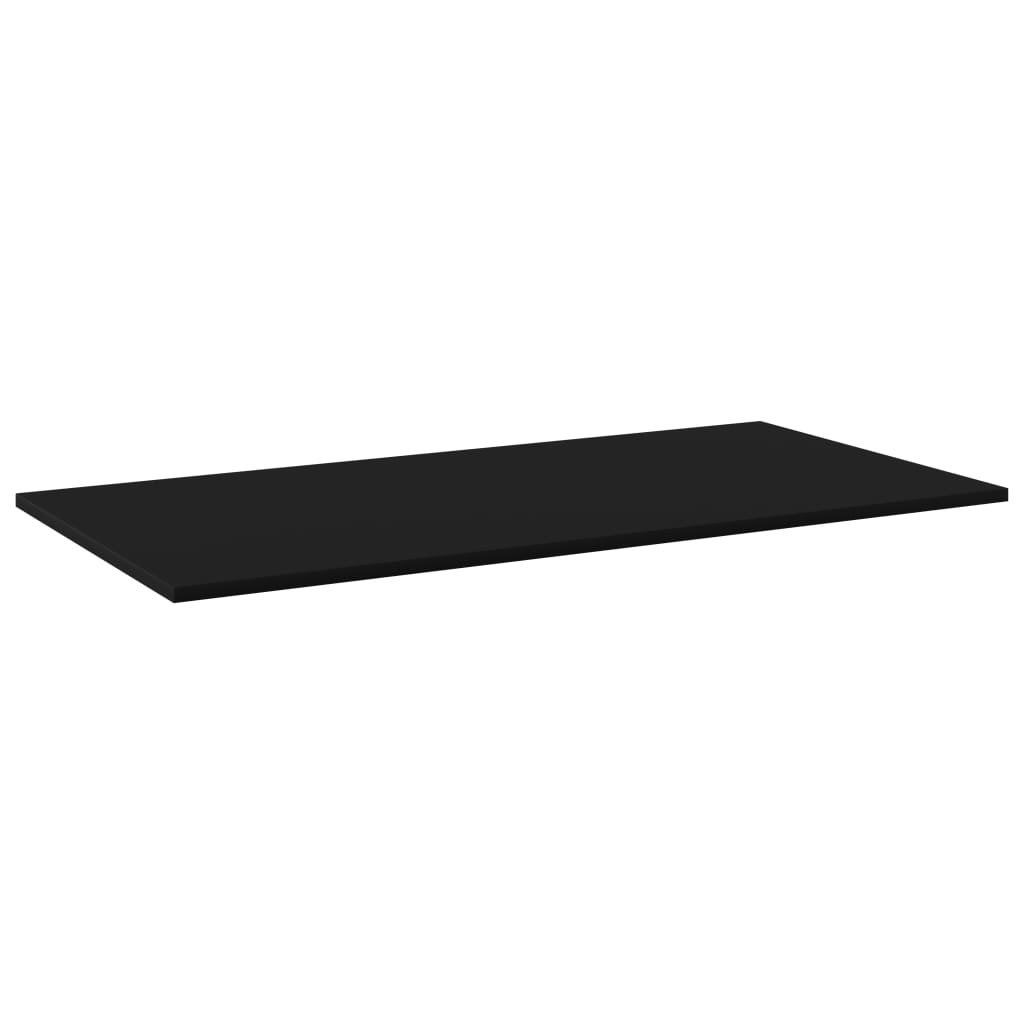 Bücherregal-Bretter 4 Stk. Schwarz 100x50x1,5 cm Holzwerkstoff
