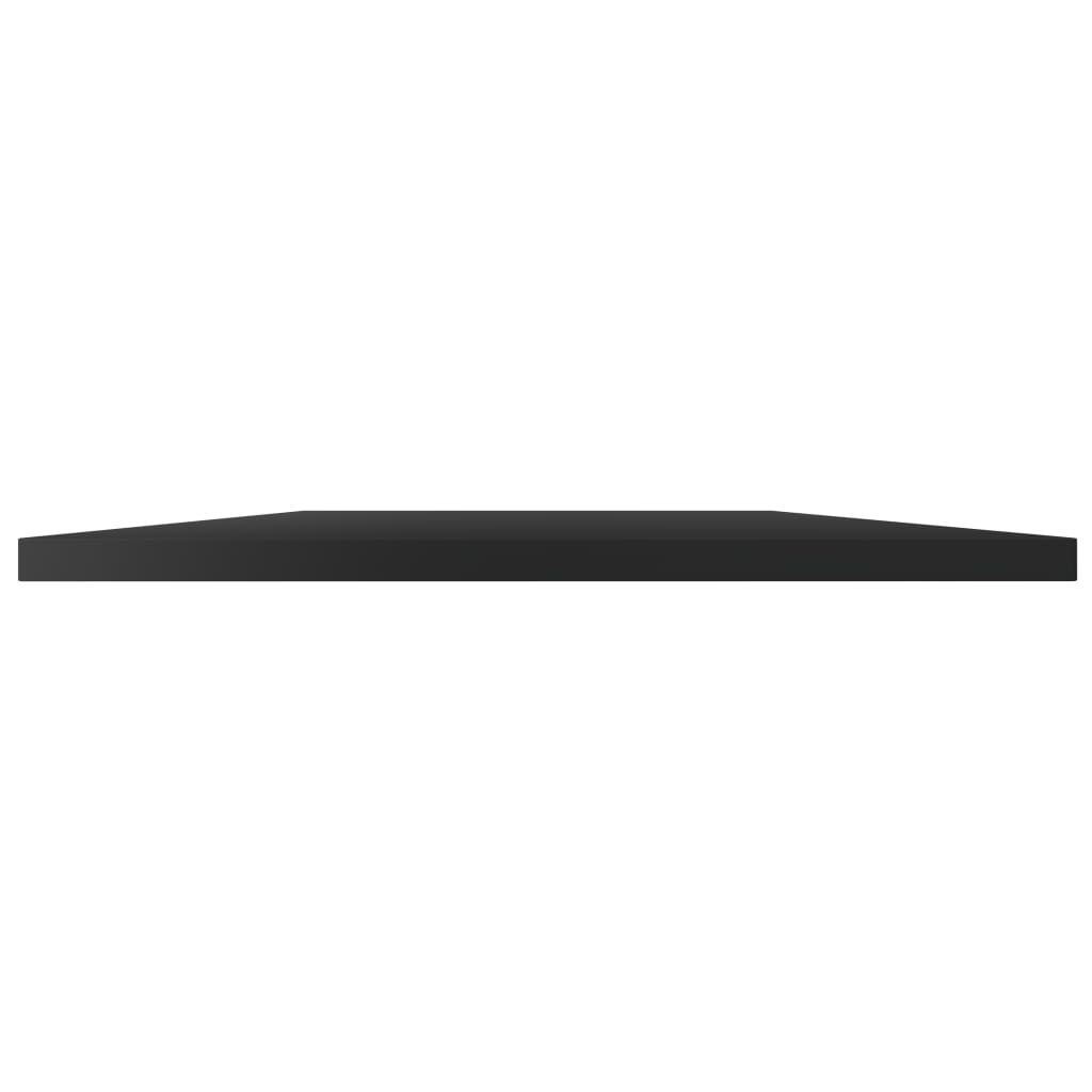 Bücherregal-Bretter 4 Stk. Hochglanz-Schwarz 100x50x1,5 cm