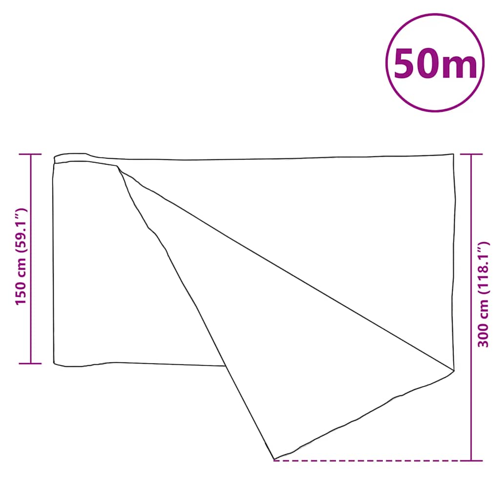 Zaunblende Schwarz 1,5x50 m HDPE 75 g/m²