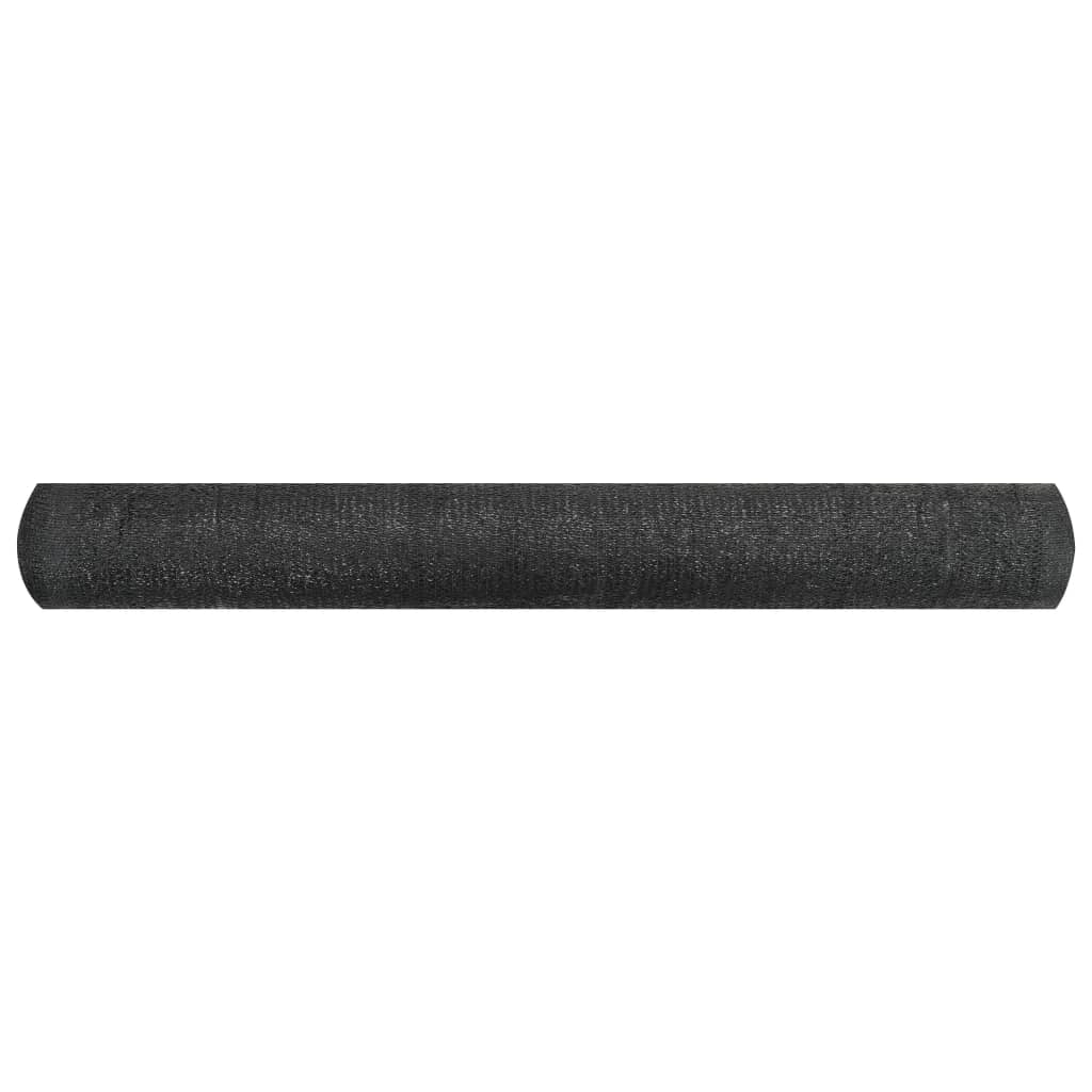 Zaunblende Schwarz 2x50 m HDPE 195 g/m²