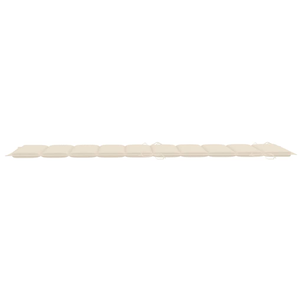 Schaukelliege mit Auflage Massivholz Teak