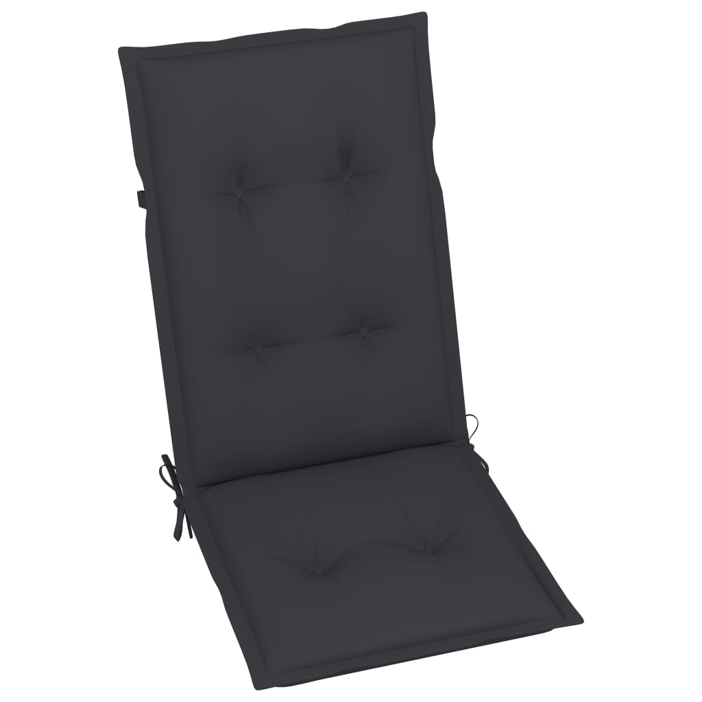 Klappbare Gartenstühle 6 Stk. mit Auflagen Massivholz Akazie