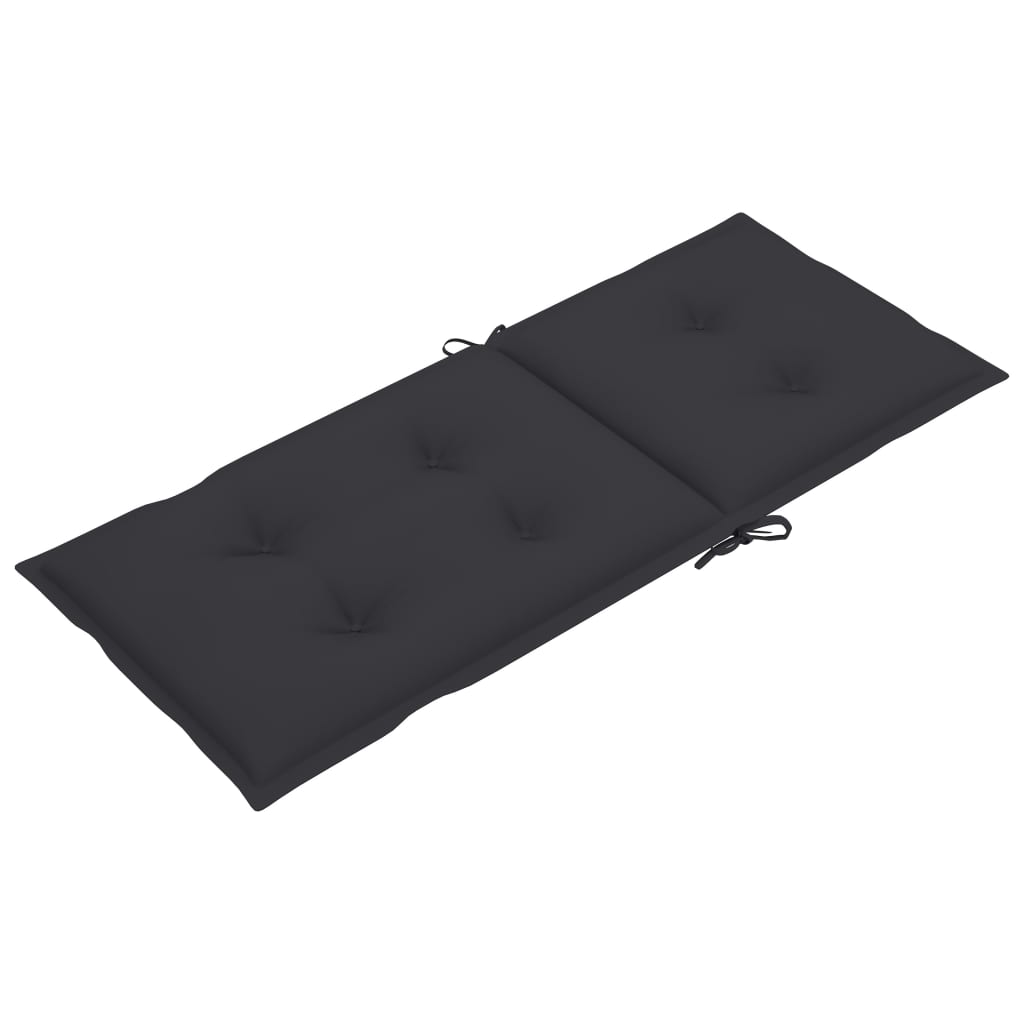 Klappbare Gartenstühle 6 Stk. mit Auflagen Massivholz Akazie