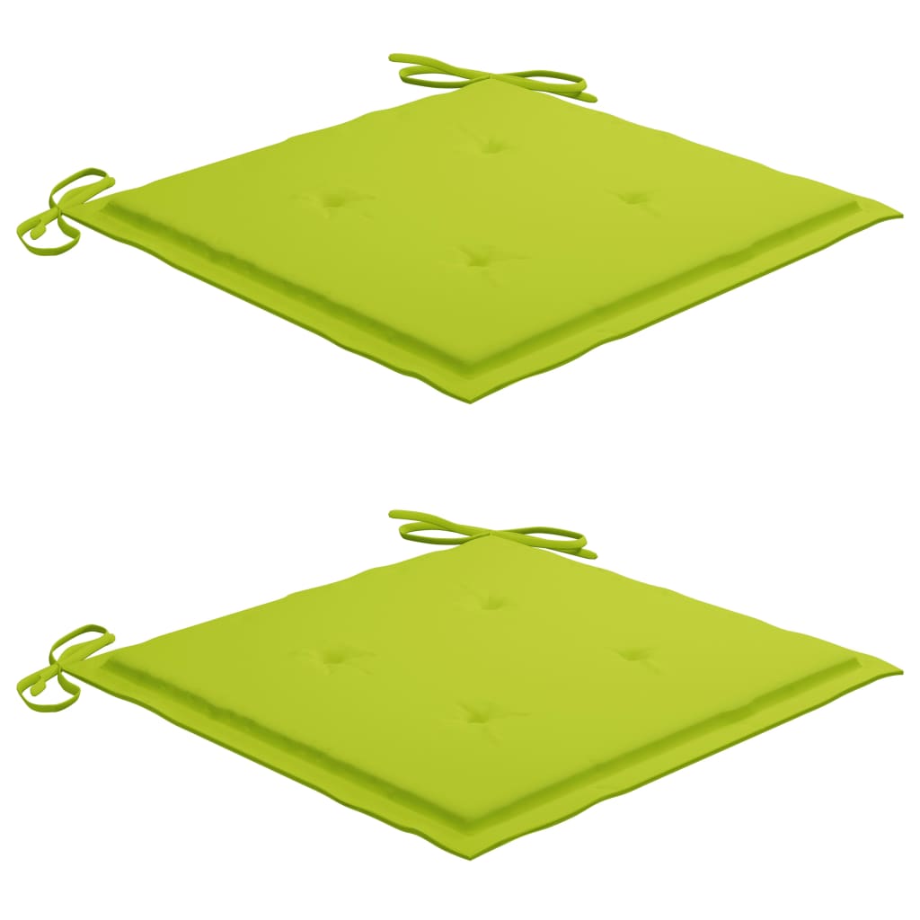 Klappbare Gartenstühle 2 Stk. mit Kissen Massivholz Akazie