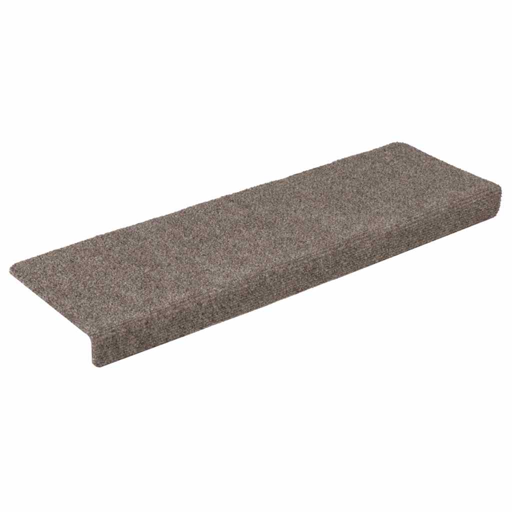 Stufenmatten Selbstklebend 15 Stk. 65x21x4 cm Beige Rechteckiger Rand