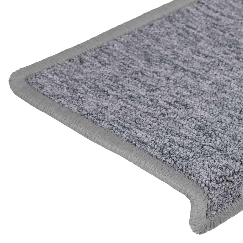 Stufenmatten 15 Stk. 65x21x4 cm Hellgrau Rechteckiger Rand
