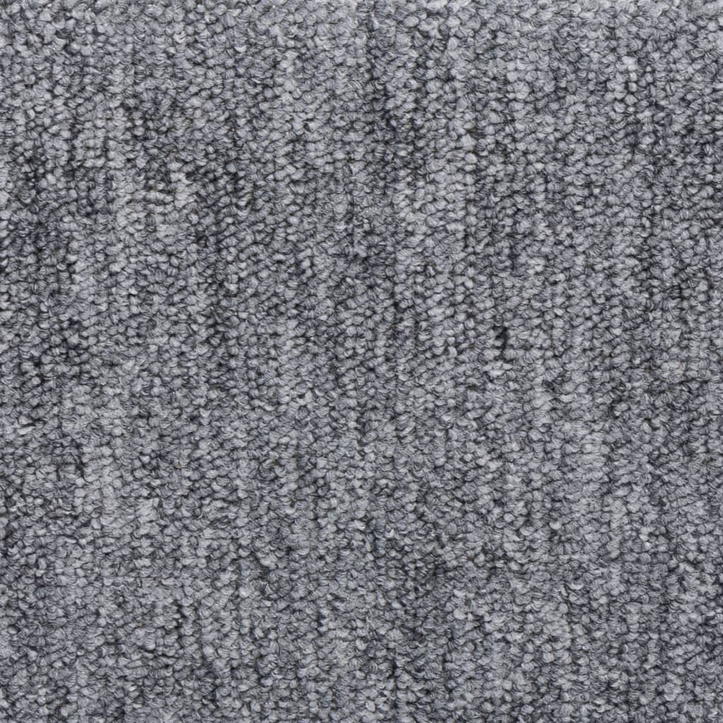 Stufenmatten 15 Stk. 65x21x4 cm Hellgrau Rechteckiger Rand