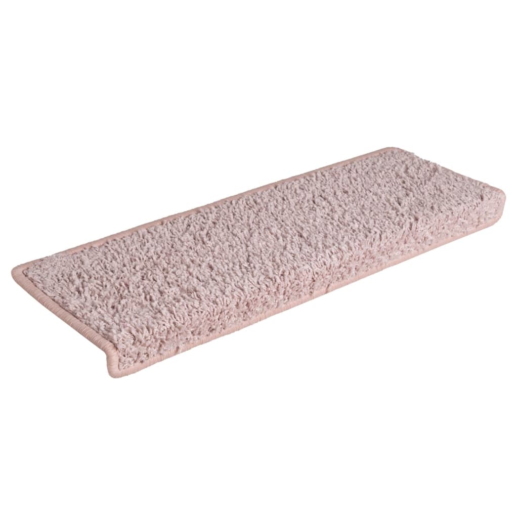 Stufenmatten 15 Stk. 65 x 21 x 4 cm Hellrosa Rechteckiger Rand