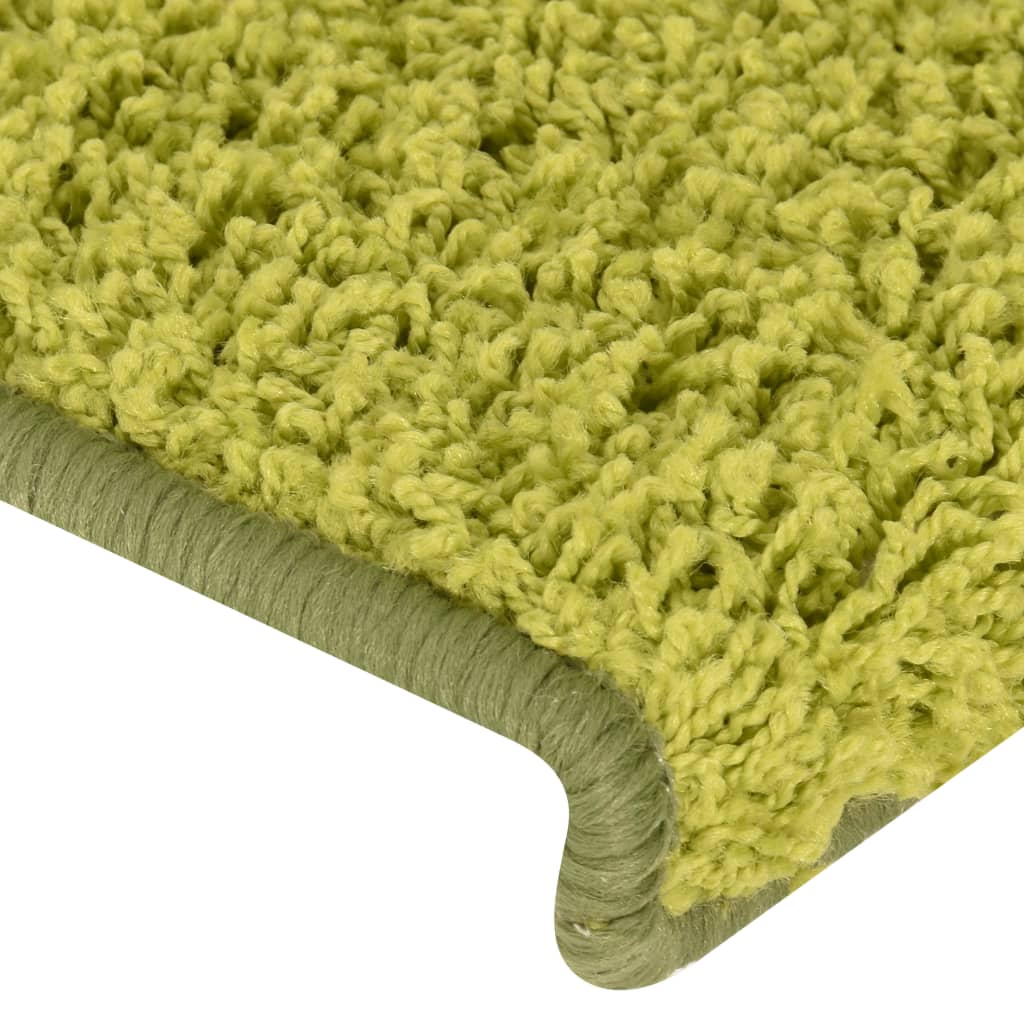 Stufenmatten 15 Stk. 65x21x4 cm Grün Rechteckiger Rand