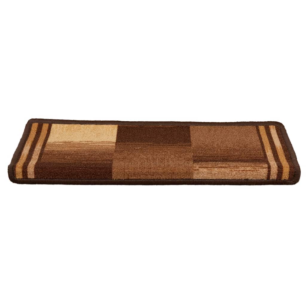 Treppenmatten Selbstklebend 15 Stk. 65x21x4 cm Braun