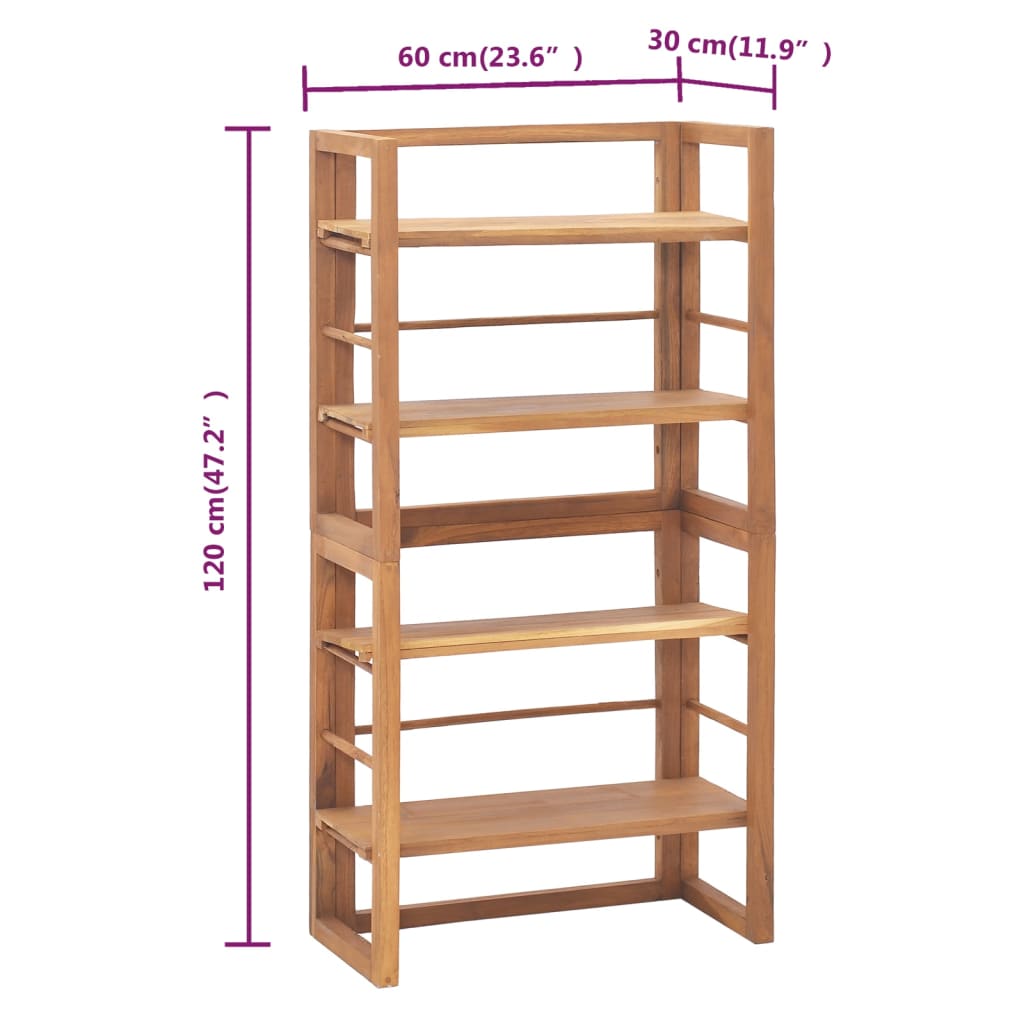 Regal 60x30x120 cm Teak Massivholz