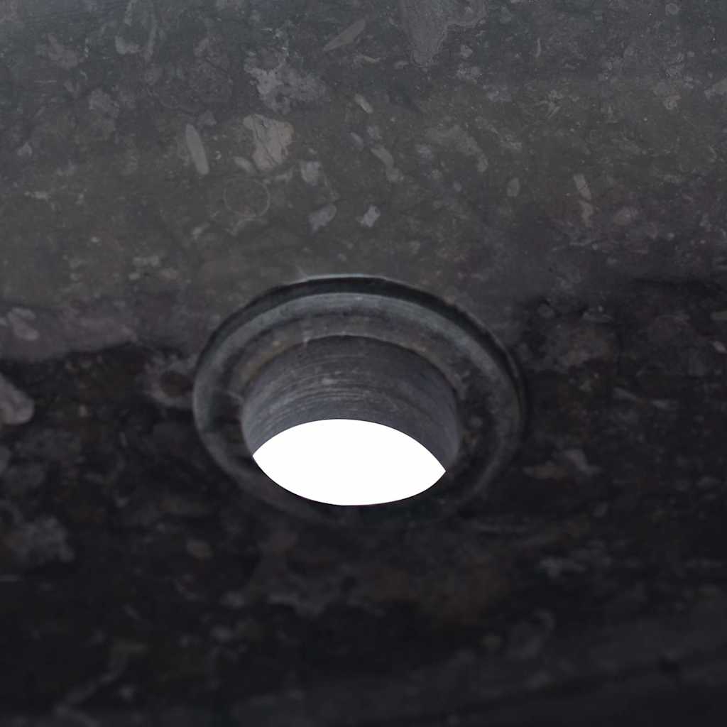 Waschbecken Schwarz 50x35x10 cm Marmor