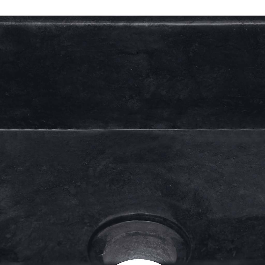Waschbecken Schwarz 30x30x13 cm Marmor