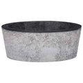 Waschbecken Schwarz Ø40x15 cm Marmor