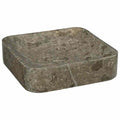 Waschbecken Grau 40x40x10 cm Marmor