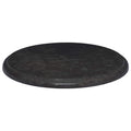 Tischplatte Schwarz Ø40x2,5 cm Marmor