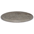 Tischplatte Grau Ø40x2,5 cm Marmor