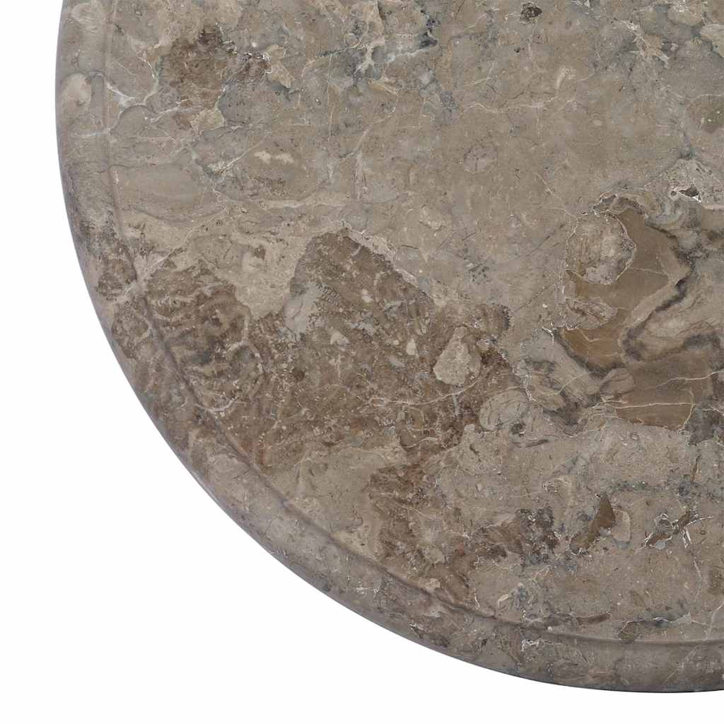 Tischplatte Grau Ø40x2,5 cm Marmor