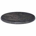 Tischplatte Schwarz Ø50x2,5 cm Marmor