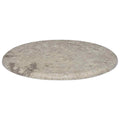 Tischplatte Grau Ø50x2,5 cm Marmor