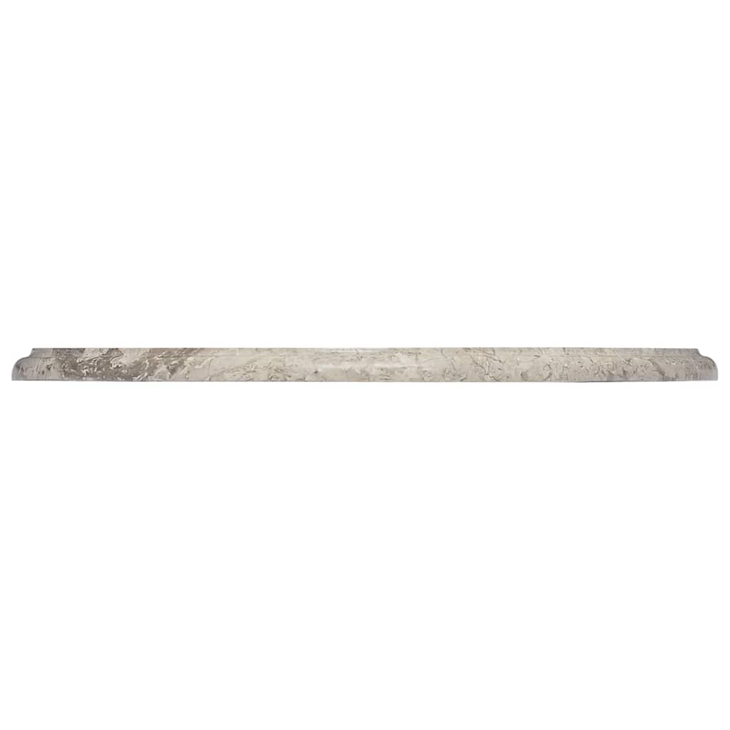 Tischplatte Grau Ø50x2,5 cm Marmor