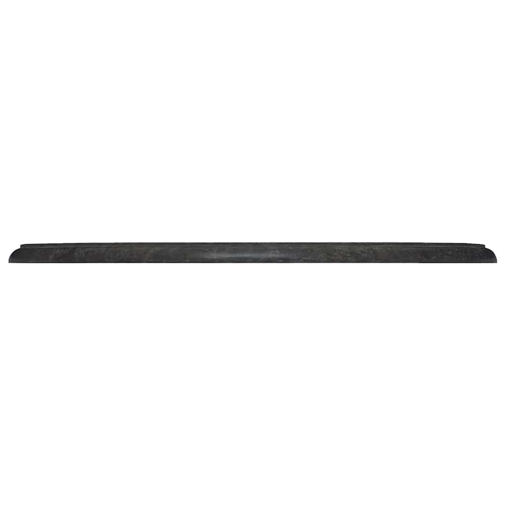 Tischplatte Schwarz Ø60x2,5 cm Marmor