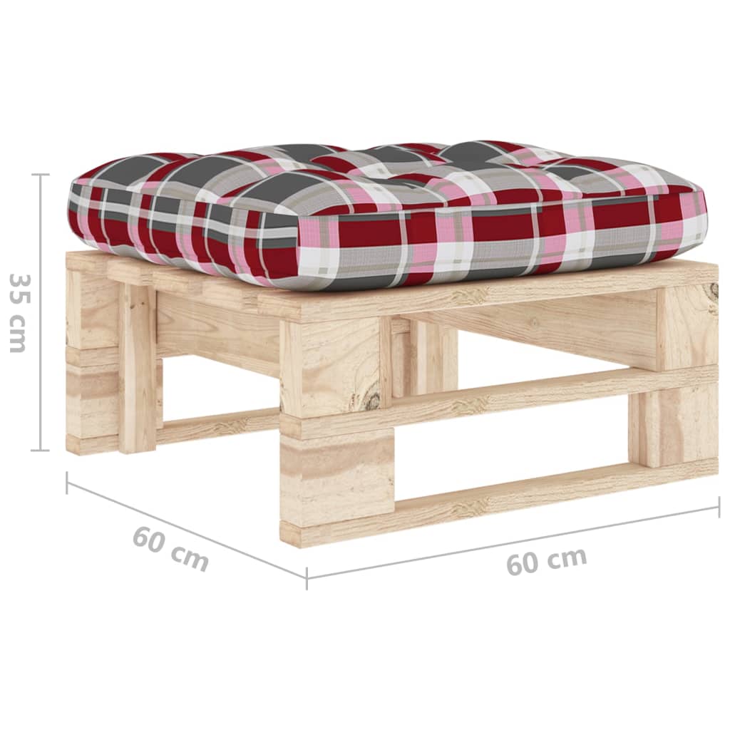 Garten-Palettenhocker Imprägniertes Kiefernholz