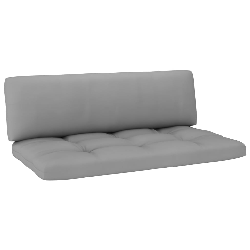 4-tlg. Paletten-Lounge-Set Grau Imprägniertes Kiefernholz