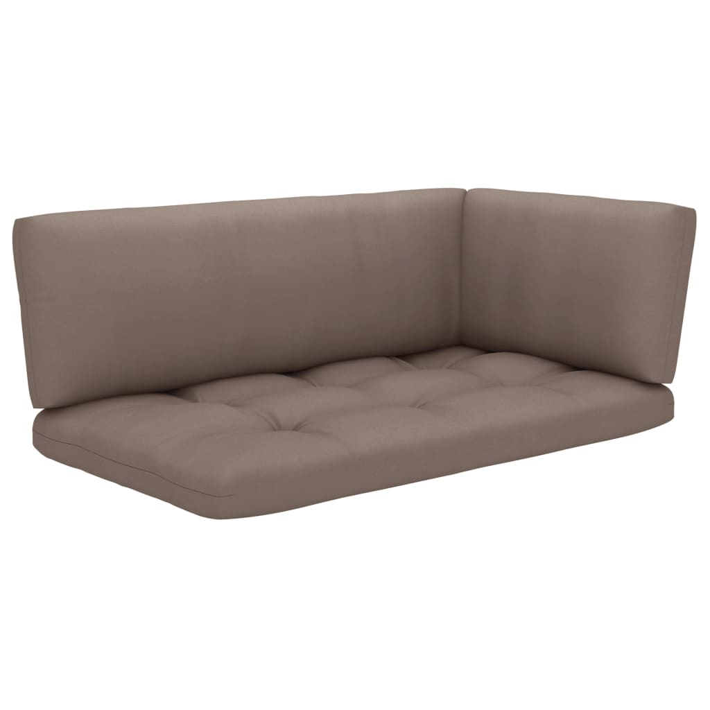 4-tlg. Paletten-Lounge-Set Grau Imprägniertes Kiefernholz