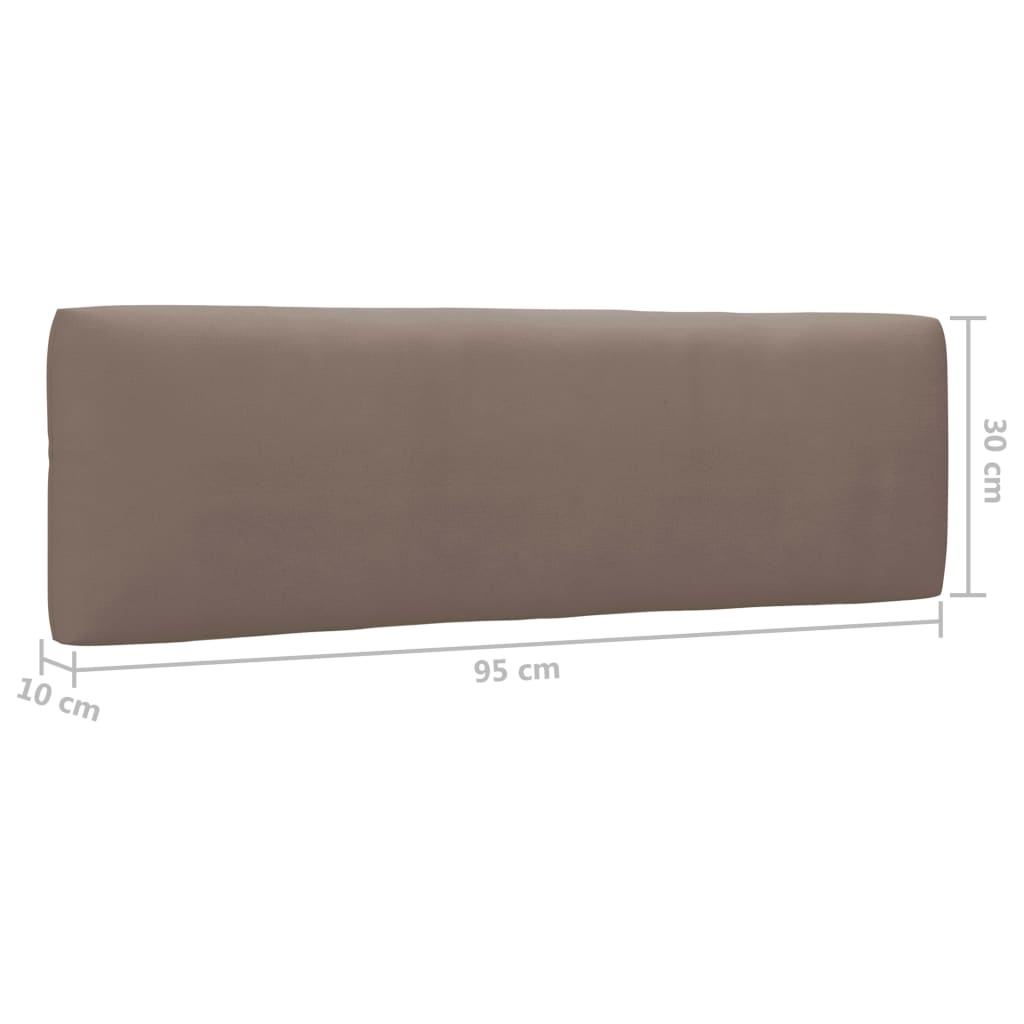 4-tlg. Paletten-Lounge-Set Grau Imprägniertes Kiefernholz