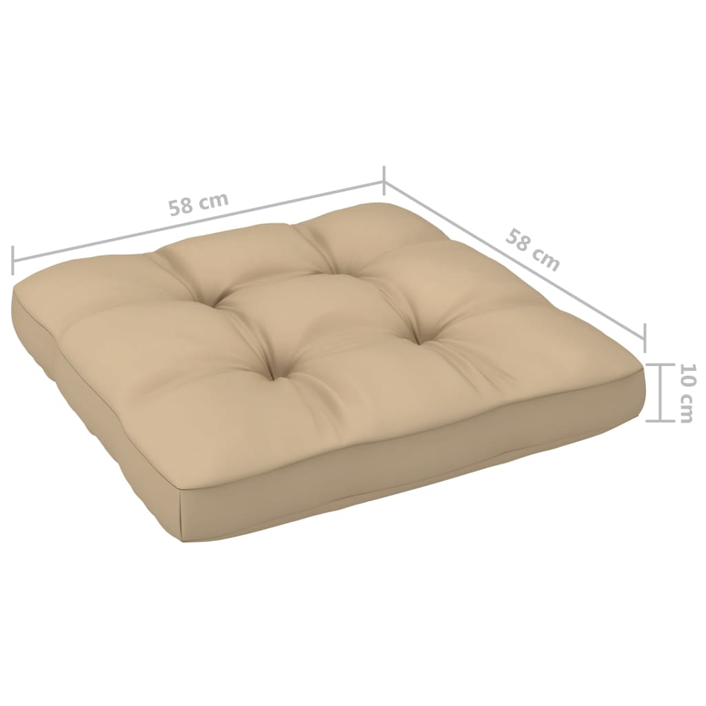 6-tlg. Paletten-Lounge-Set Weiß Imprägniertes Kiefernholz