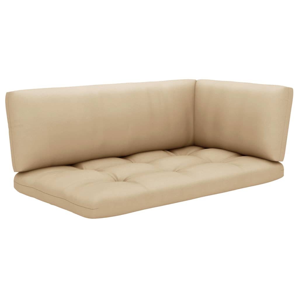 6-tlg. Paletten-Lounge-Set Weiß Imprägniertes Kiefernholz